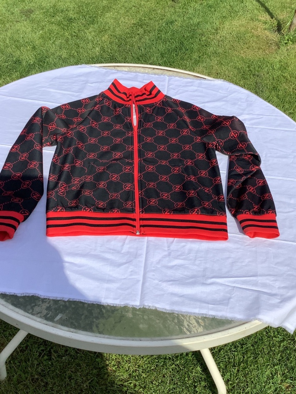 Zumba Fitness Black & Red Lightweight Zip-Up Jacket